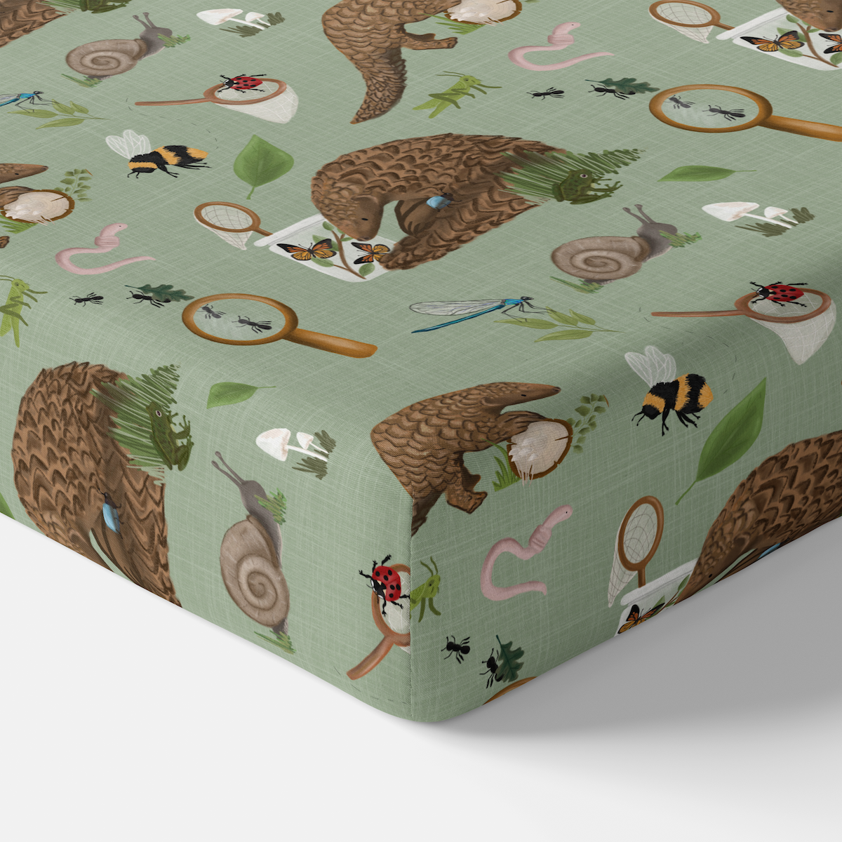 Pangin' Out Crib Sheet - Soft Baby Crib Fitted Sheet, Breathable & Hypoallergenic for Safe Sleep - Perfect for Nursery, Daycare & Travel Cribs