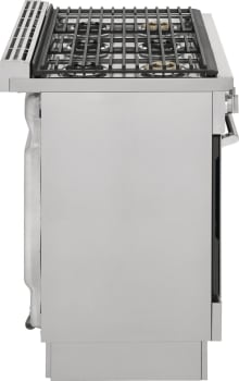 Electroux ECFD3668AS 36-Inch Stainless Steel Dual Fuel Freestanding Range - Perfect for Home Kitchens & Professional Cooking
