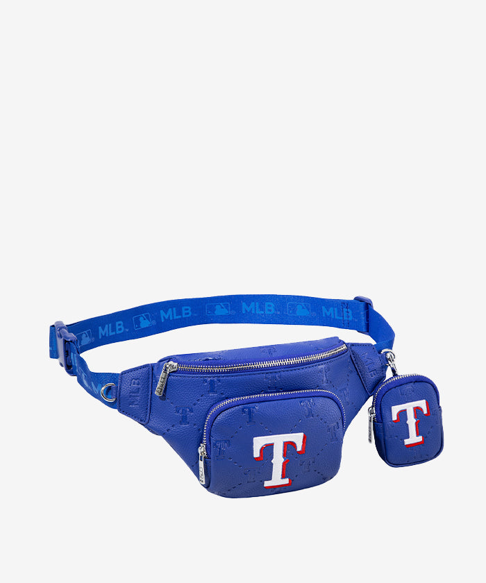 MLB Texas Rangers Waist Pack - Adjustable Belt Bag for Men & Women - Perfect for Baseball Games, Concerts & Travel
