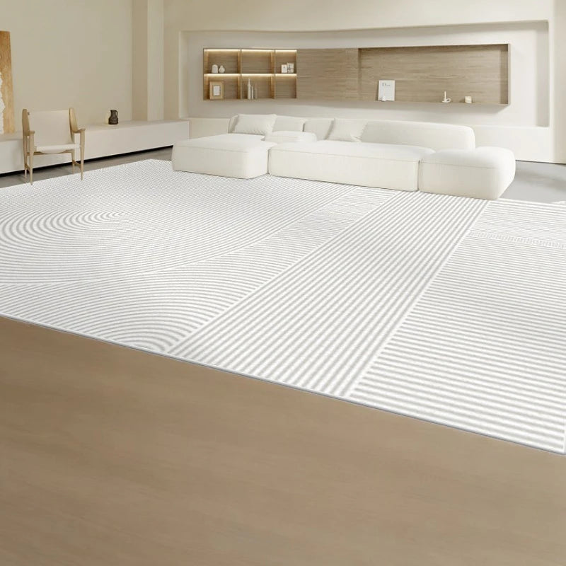 Livia Velvet ZenLife Geometric Area Rug for Living Room - Soft Non-Slip Modern Home Decor for Bedroom, Office & Dorm