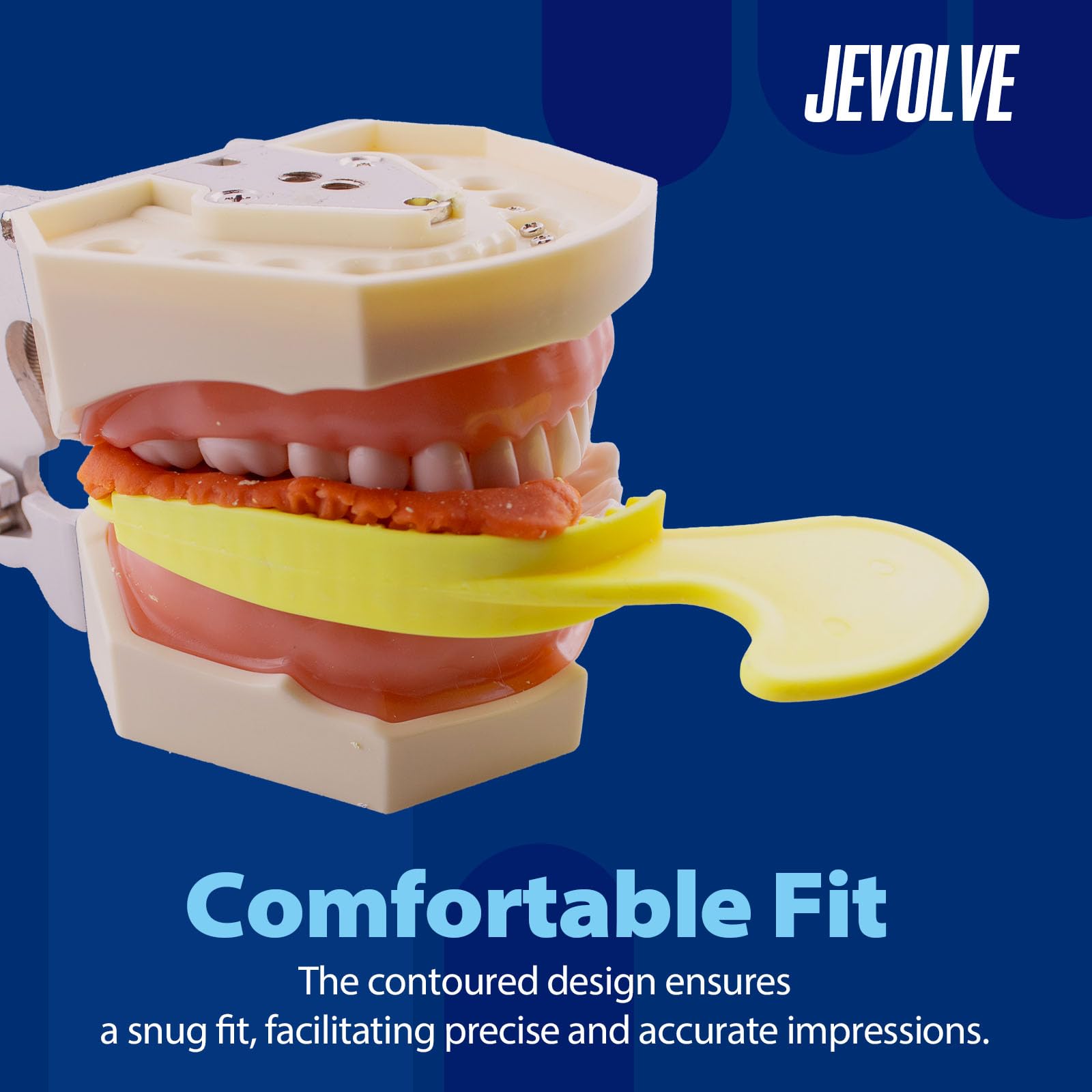 105PCs Dental Grade Disposable Triple Bite Registration Trays - Large Half & Quadrant Size for Accurate Teeth Impressions | Rigid Plastic Frame & Nylon Mesh Impression Trays for Dentists, Orthodontists | Perfect for Dental Clinics, Teeth Whitening & Braces Fitting