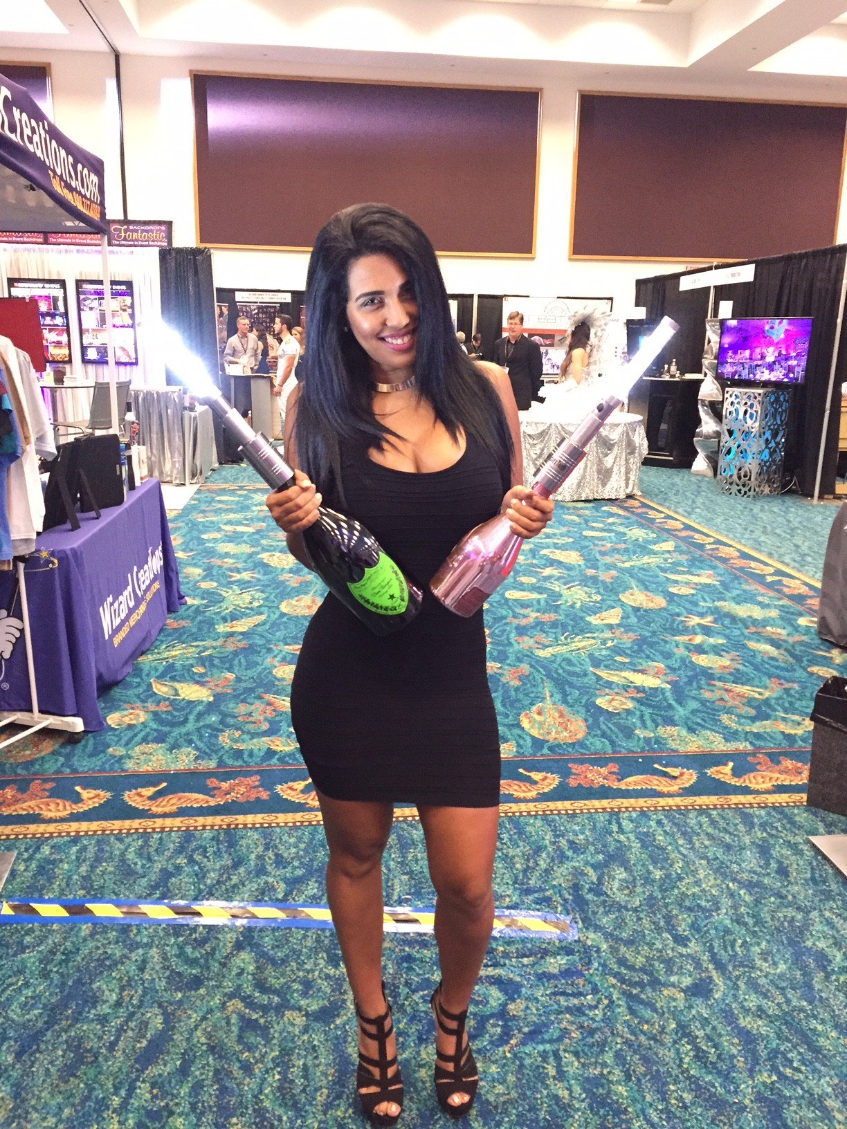 VIP Nightclub LED Bottle Sparklers - 4 Pack Bottle Service Light Sticks for Celebrations, Parties & Special Events