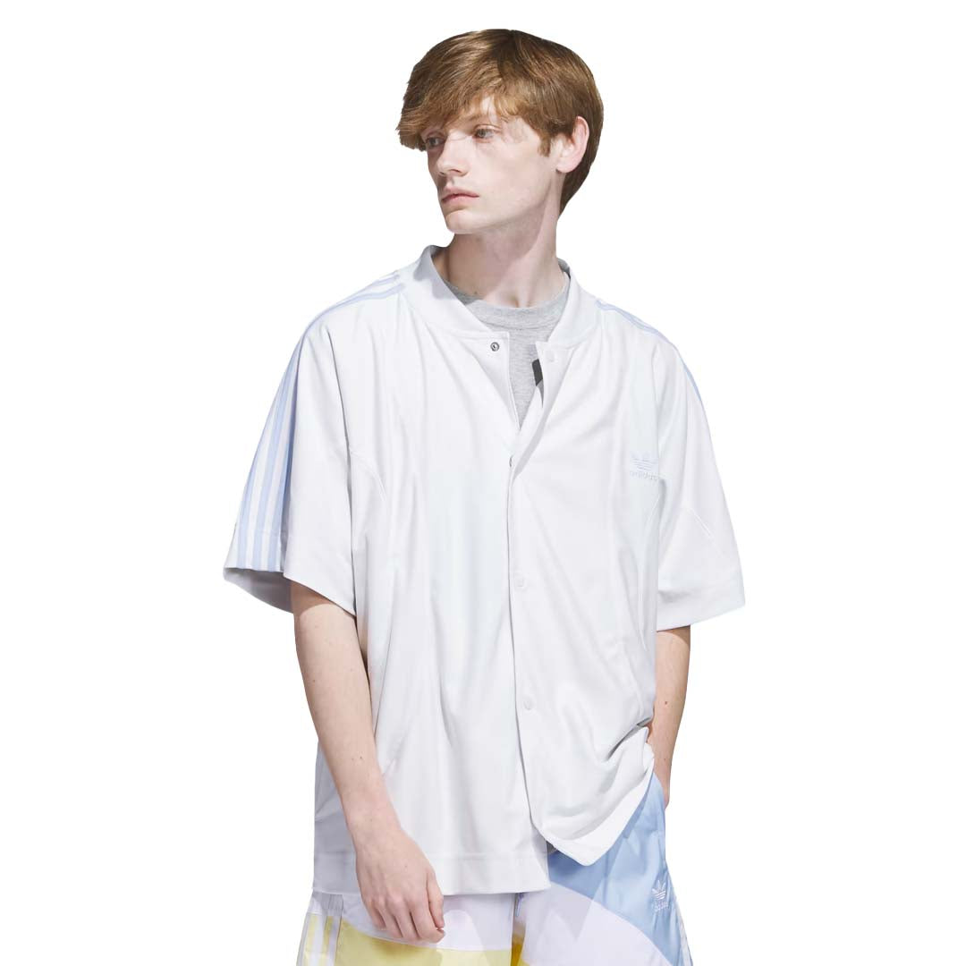 Adidas Men's Baseball Snap Top Jacket (IC5555) - Stylish & Comfortable for Casual Wear, Sports & Outdoor Activities
