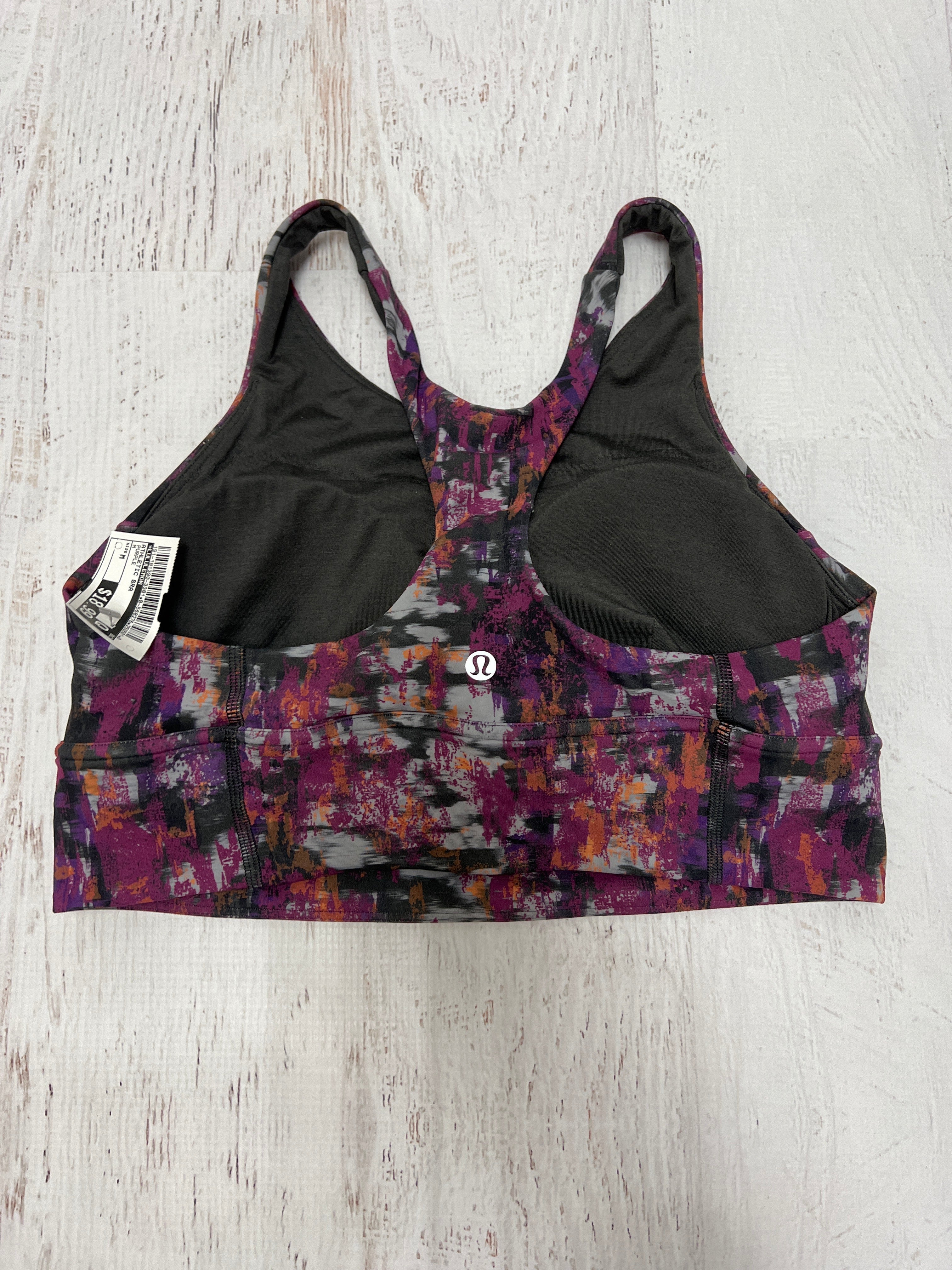 Lululemon Purple Athletic Sports Bra for Women - Medium Size - High Support Workout, Yoga & Running Top for Active Lifestyles