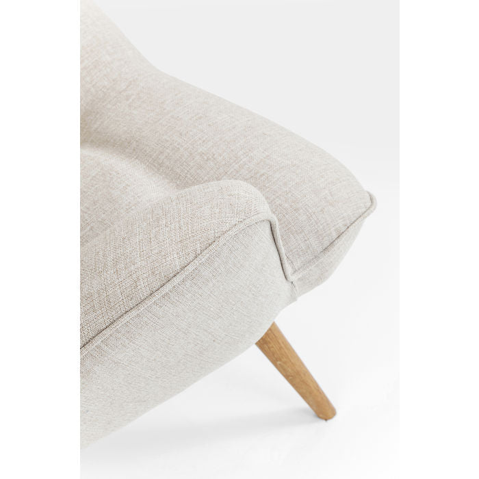 Kare Design Vicky Armchair - Modern Accent Chair for Living Room, Bedroom & Office - Stylish Upholstered Lounge Chair with Wooden Legs - Perfect for Home Decor, Relaxing & Reading