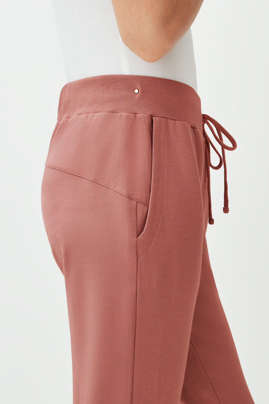 French Terry Tapered Lounge Pants for Women - Soft Comfortable Relaxed Fit Joggers - Perfect for Yoga, Home Wear & Casual Outfits