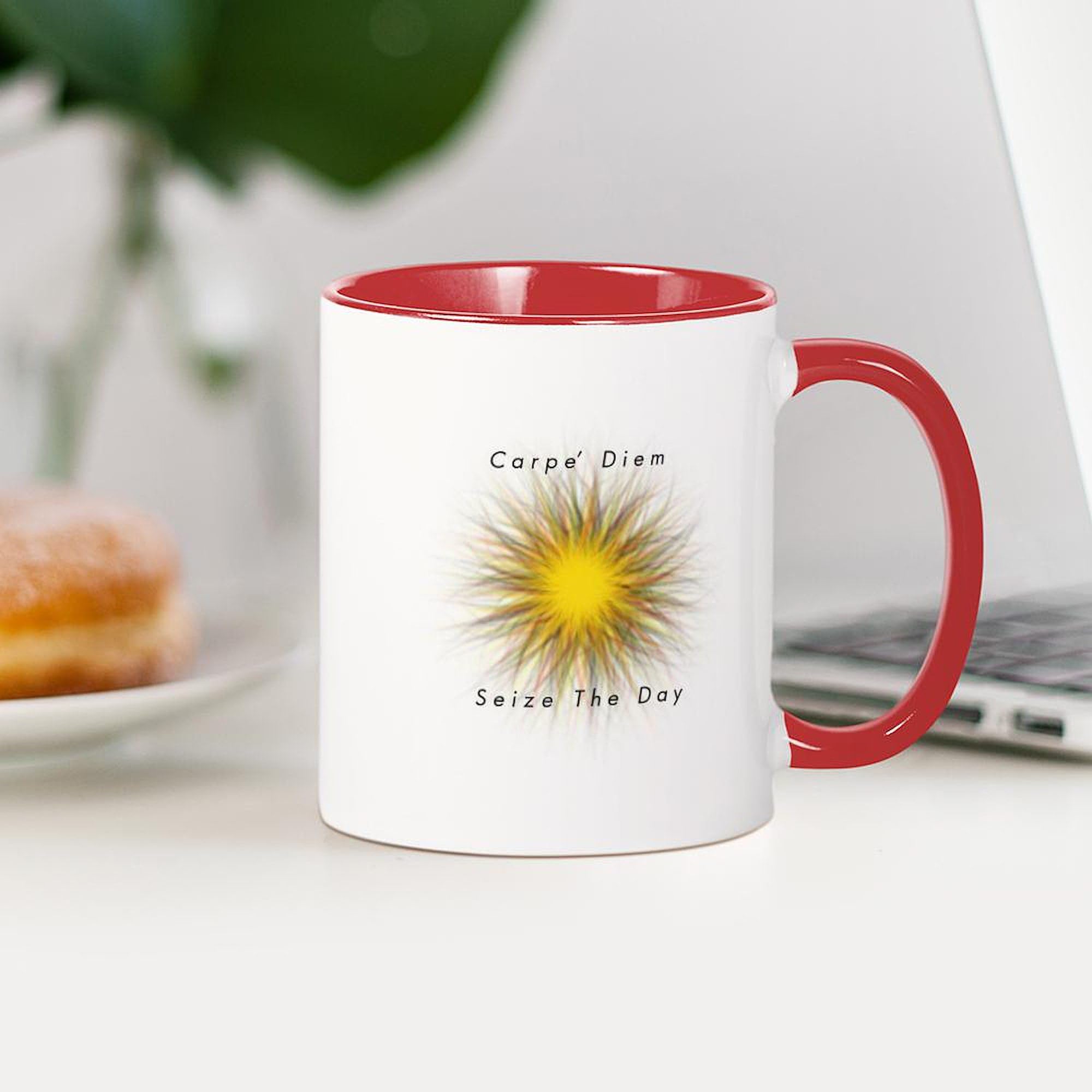 Carpe Diem 11 oz (325 ml) Ceramic Coffee Mug - Inspirational Quote Travel Mug for Office, Home & Gifts | CafePress