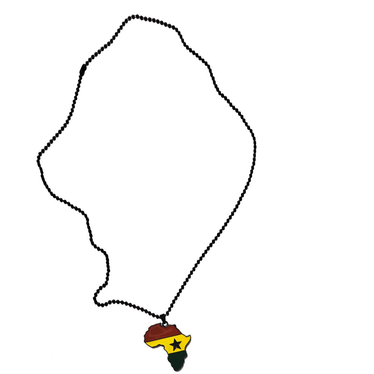 Ghana Flag Pendant Necklace - African Map Charm Jewelry for Women & Men - Perfect for Cultural Pride, Travel Souvenirs & Patriotic Gifts