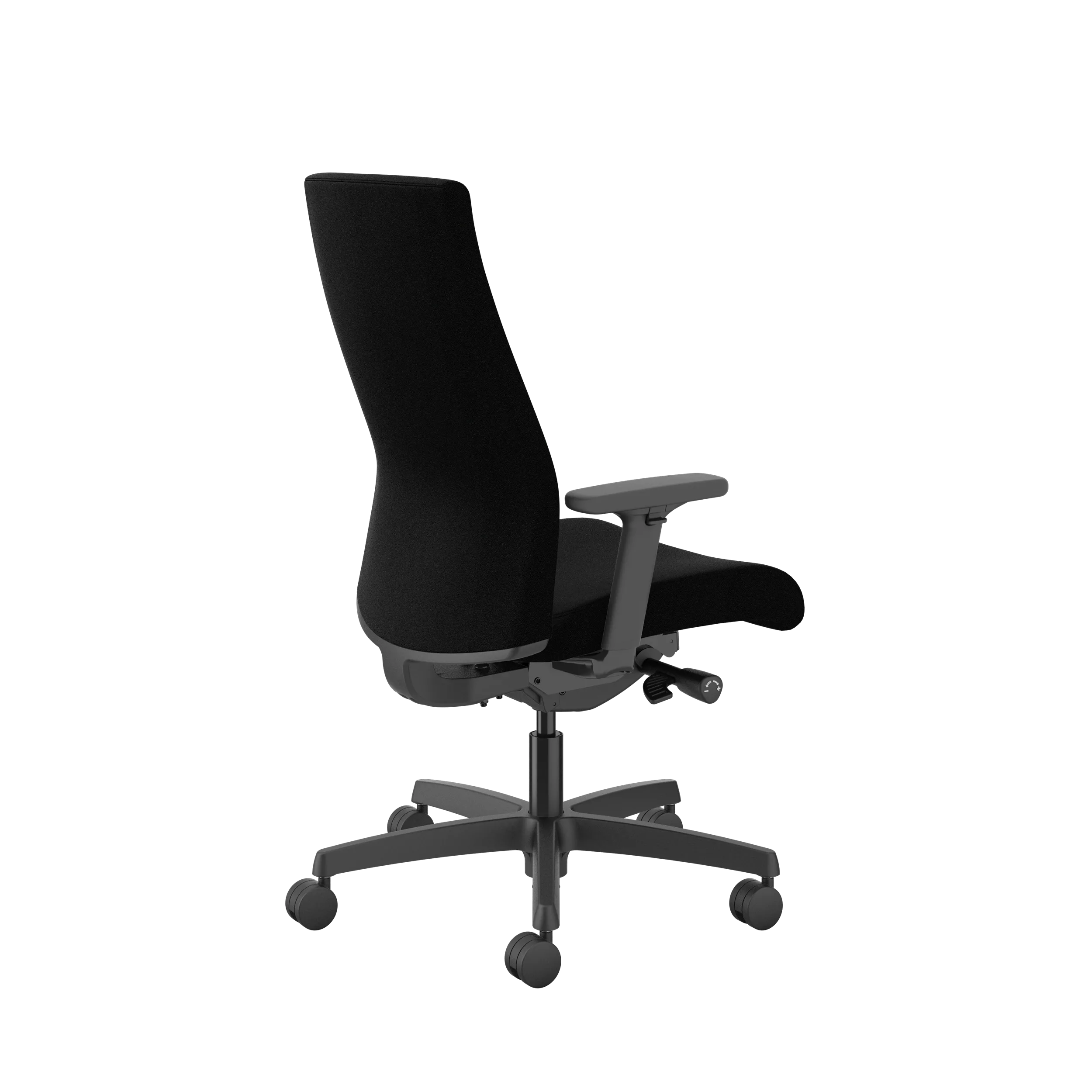 HON Ignition Upholstered Mid Back Office Chair - Ergonomic Mesh Task Chair with Adjustable Lumbar Support for Home & Office Workspace - Perfect for Long Hours of Computer Work and Video Conferencing