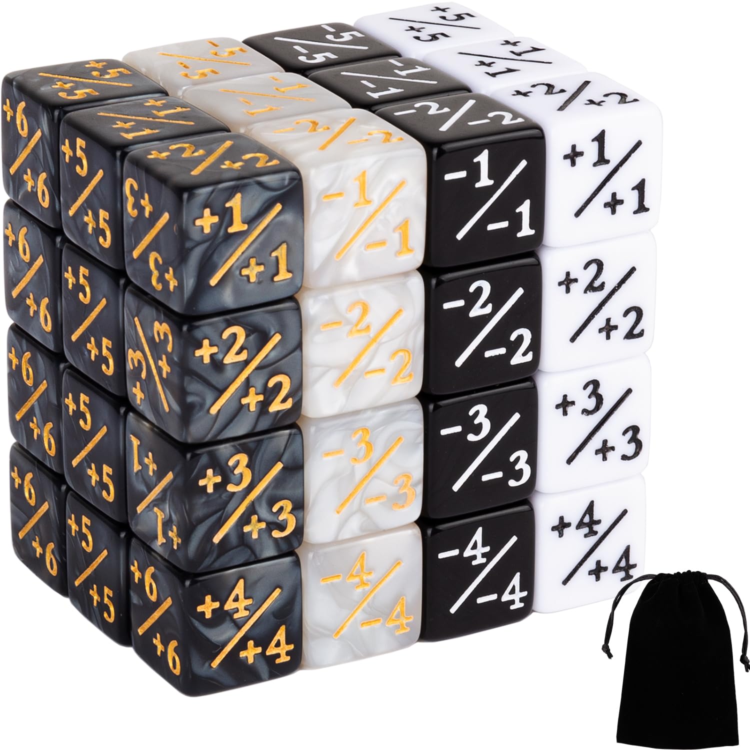 48-Piece Magic Counters MTG Counter Dice Set - 16mm D6 Life Tokens Accessories for MTG, CCG & Card Games - Perfect for Game Nights, Tournaments & Strategy Sessions