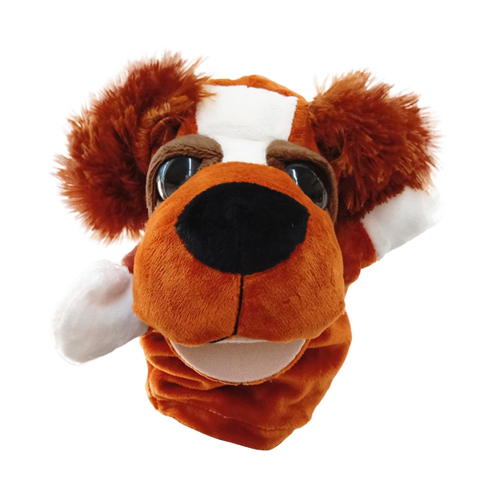 Hand Puppets for Kids - Animal Puppets Set with Dog Hand Puppet, Plush Stuffed Animal Toys for Toddlers, Develop Motor Skills & Imagination, Storytelling & Pretend Play - Perfect for Preschool, Daycare & Home Playtime