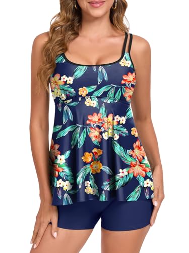 E Printed Navy Blue