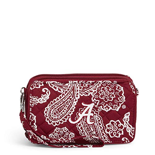 Vera Bradley Cotton Collegiate RFID Crossbody Purse - All-in-One Bag with Credit Card Protection (Multiple Team Designs) | Perfect for College, Travel & Everyday Use