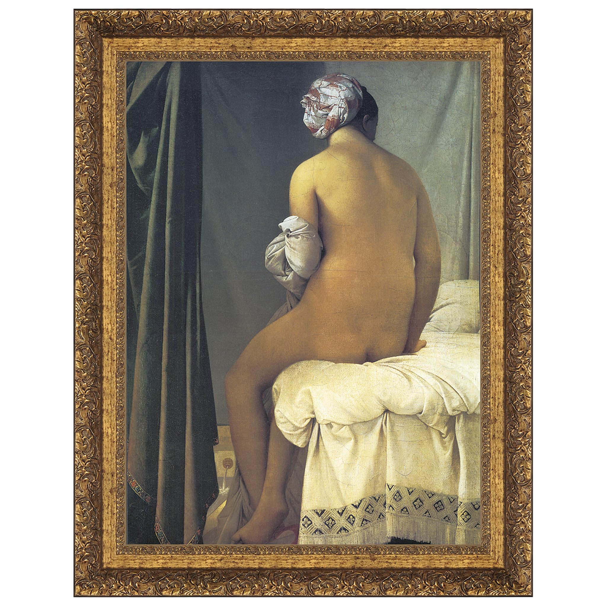 Design Toscano The Valpincon Bather 1808 - High Quality Canvas Art Reproduction, Large Wall Decor for Living Room, Bedroom & Office