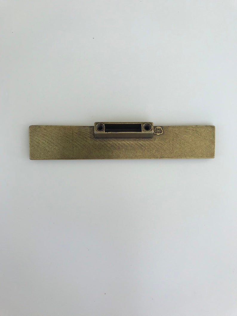Vintage Aged Brass Rectangular Drawer Pulls - Cabinet Handles for Dressers, Kitchen Cabinets & Furniture (Set of 10) - Durable & Stylish Hardware for Home Renovation & DIY Projects