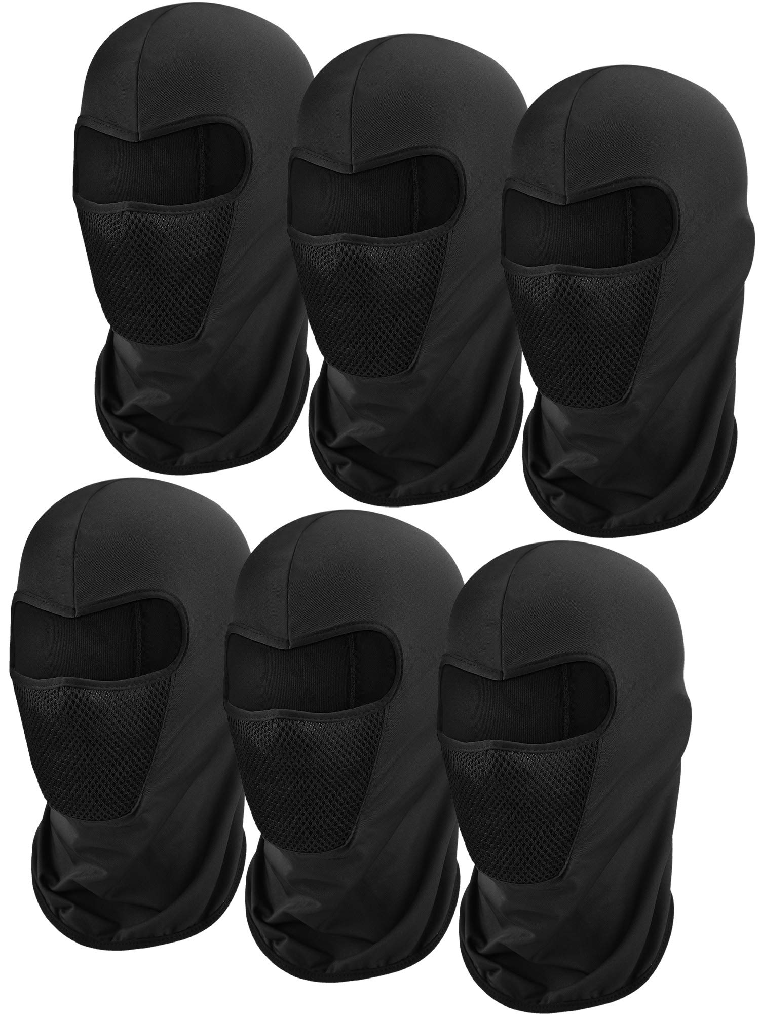 6-Pack Ski Mask Balaclava for Men & Women - Windproof Face Cover for Skiing, Snowboarding, Motorcycle Riding - Cold Weather & Dust Protection Gear for Outdoor Sports & Winter Activities
