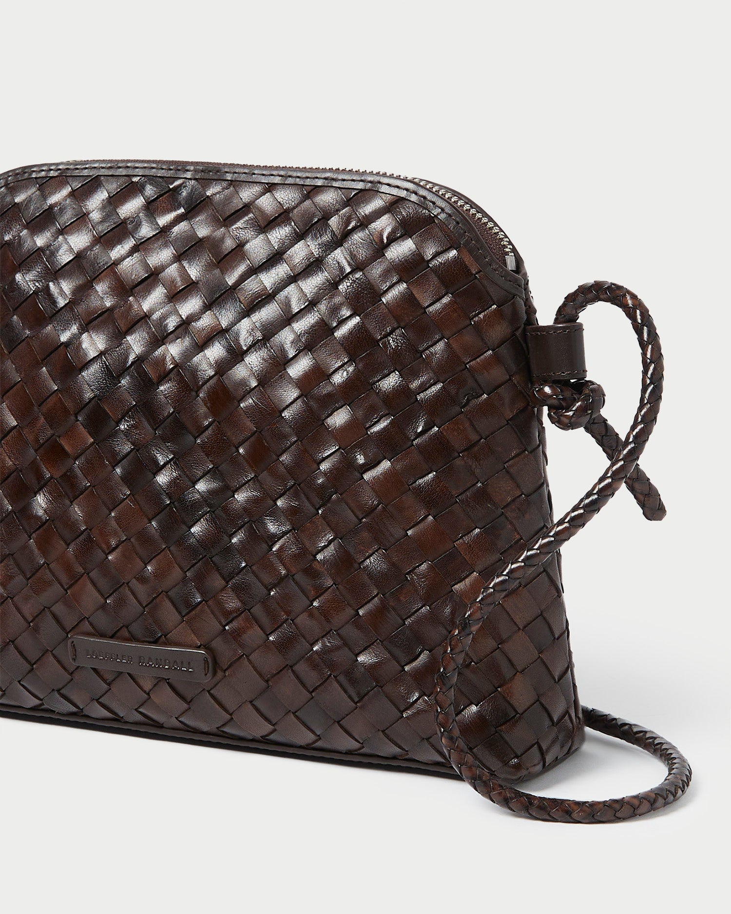 Mallory Chocolate Brown Woven Leather Crossbody Bag for Women - Stylish & Durable Everyday Purse for Work, Travel & Shopping