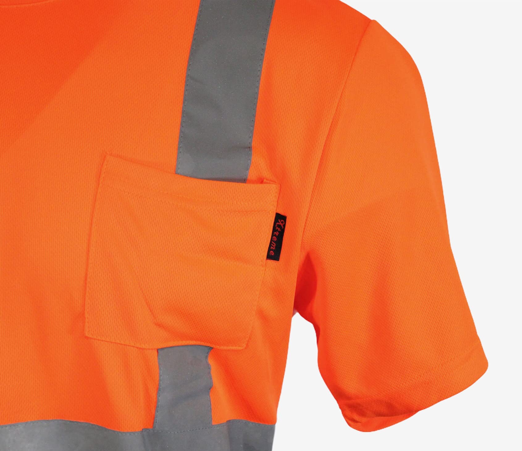 ANSI Hi-Vis Safety T-Shirt - Class 2 Reflective Yellow/Orange - Road Work & Construction