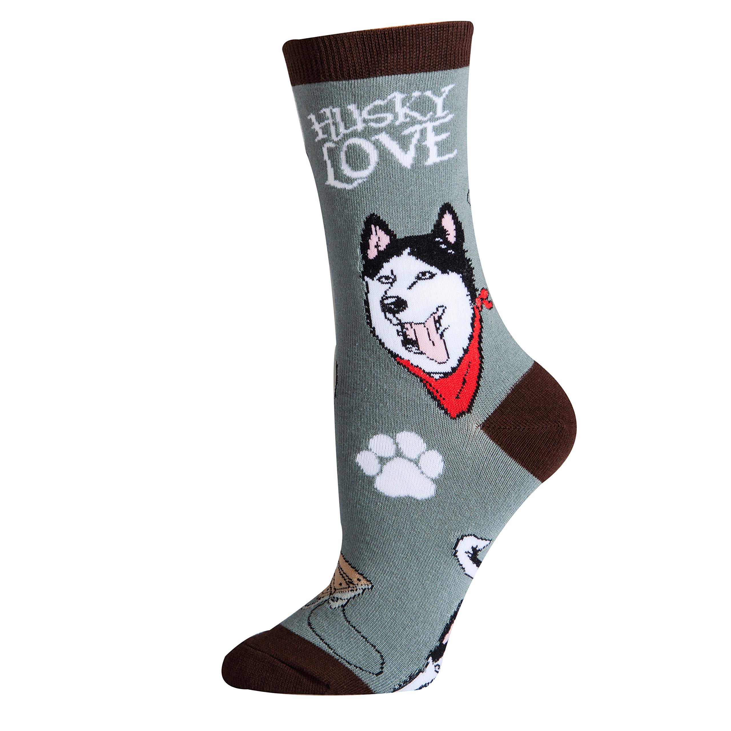 Funny Animal Crew Socks for Women - Cute Dog Lover Novelty Socks (Fits US Women's Size 5-10) - Perfect Gift for Pet Owners, Casual Wear & Costume Parties