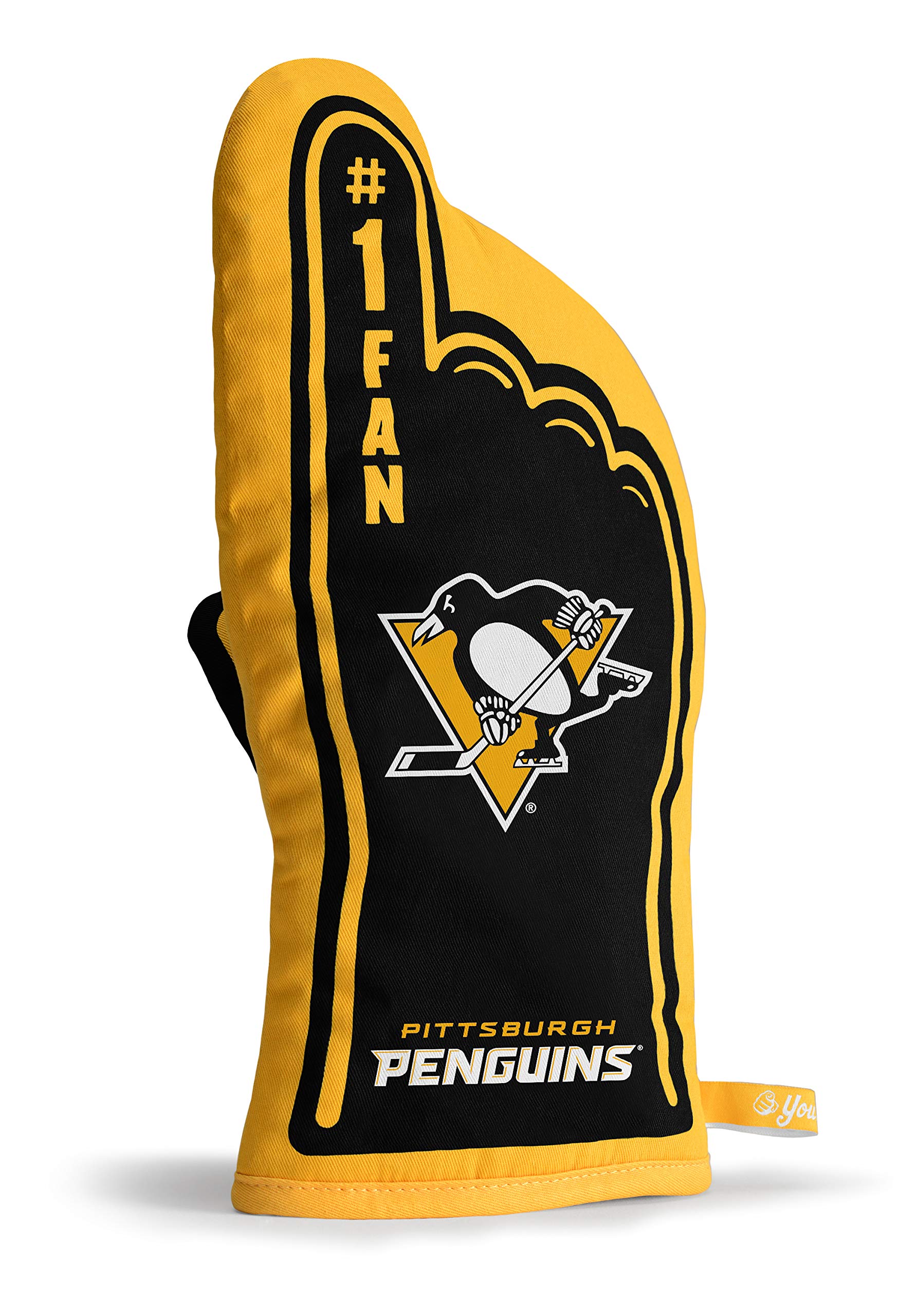 YouTheFan NHL #1 Oven Mitt - Heat Resistant Glove for Cooking, Baking & Grilling - Perfect for Kitchen, BBQ & Tailgating Parties