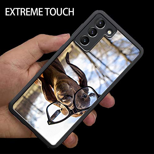 Samsung Galaxy S22 Case - Shockproof TPU Phone Cover with Stylish Goat & Glasses Design - Perfect for Daily Use, Work & Travel Protection