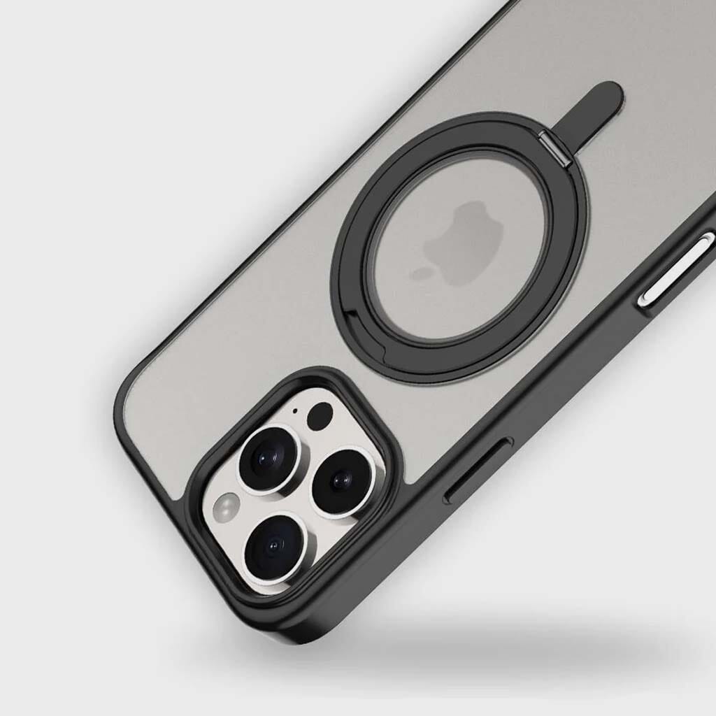 iPhone 16 Pro Frost Case with 360° MagSafe Kickstand - Shockproof Protective Cover for iPhone 16 Pro - Perfect for Work, Travel & Outdoor Activities