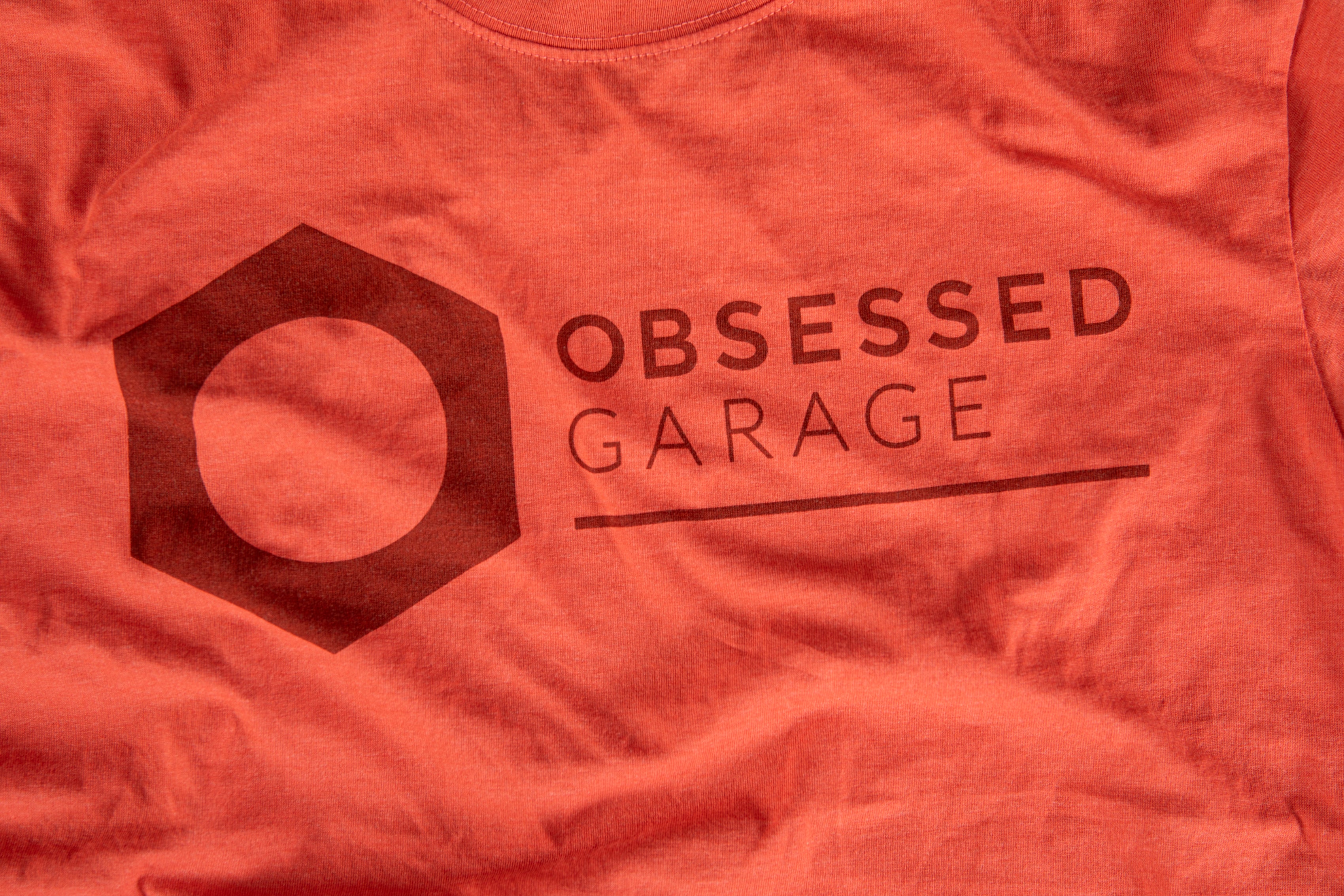 Obsessed Garage Modern Logo T-Shirt | Premium Cotton Tee for Car Enthusiasts | Perfect for Car Shows, Meetups & Casual Wear