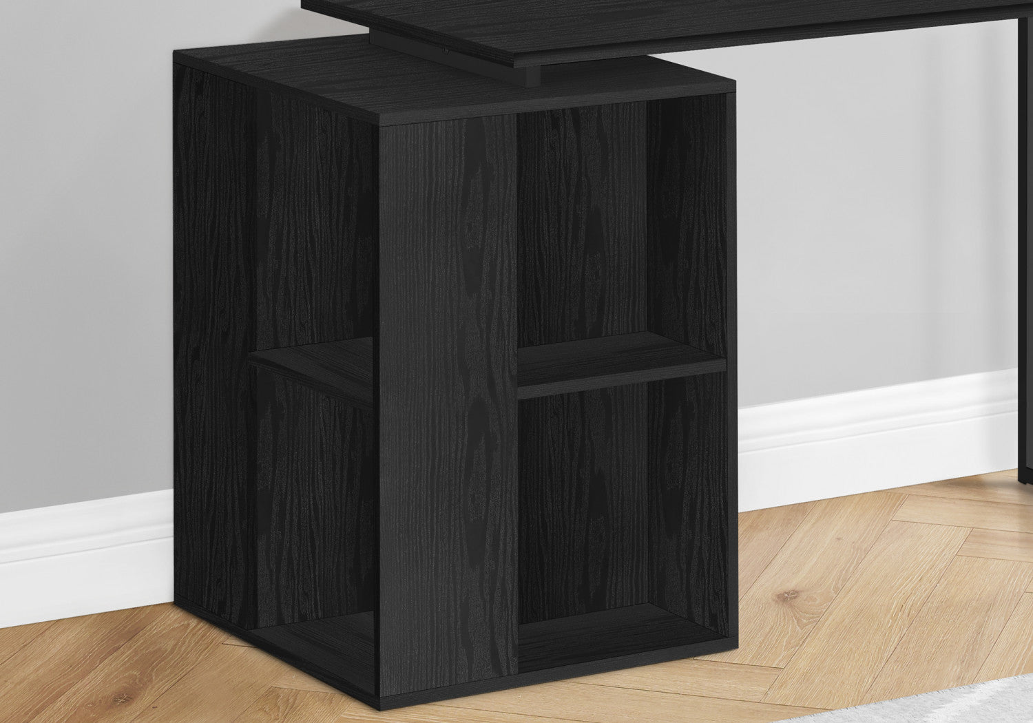 Arken Black Modern Office Desk - Sleek & Durable Computer Workstation for Home & Office Use | Perfect for Remote Work, Study & Gaming