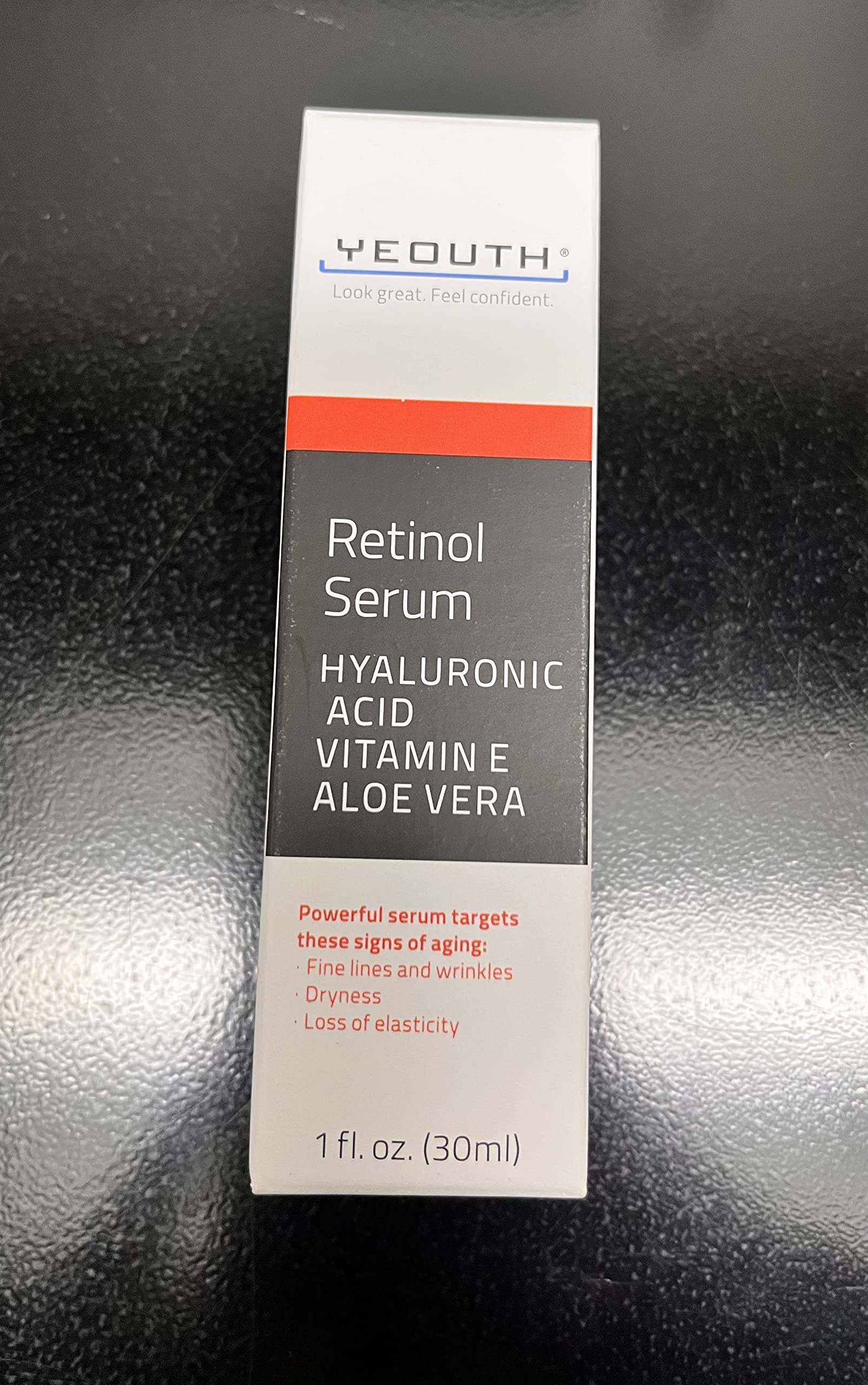 YEOUTH Retinol Serum with Hyaluronic Acid - Anti-Aging Face Serum for Wrinkles, Dark Spots & Acne - Hydrating Skin Care for Men & Women - Perfect for Night Routine & Daily Moisturizing