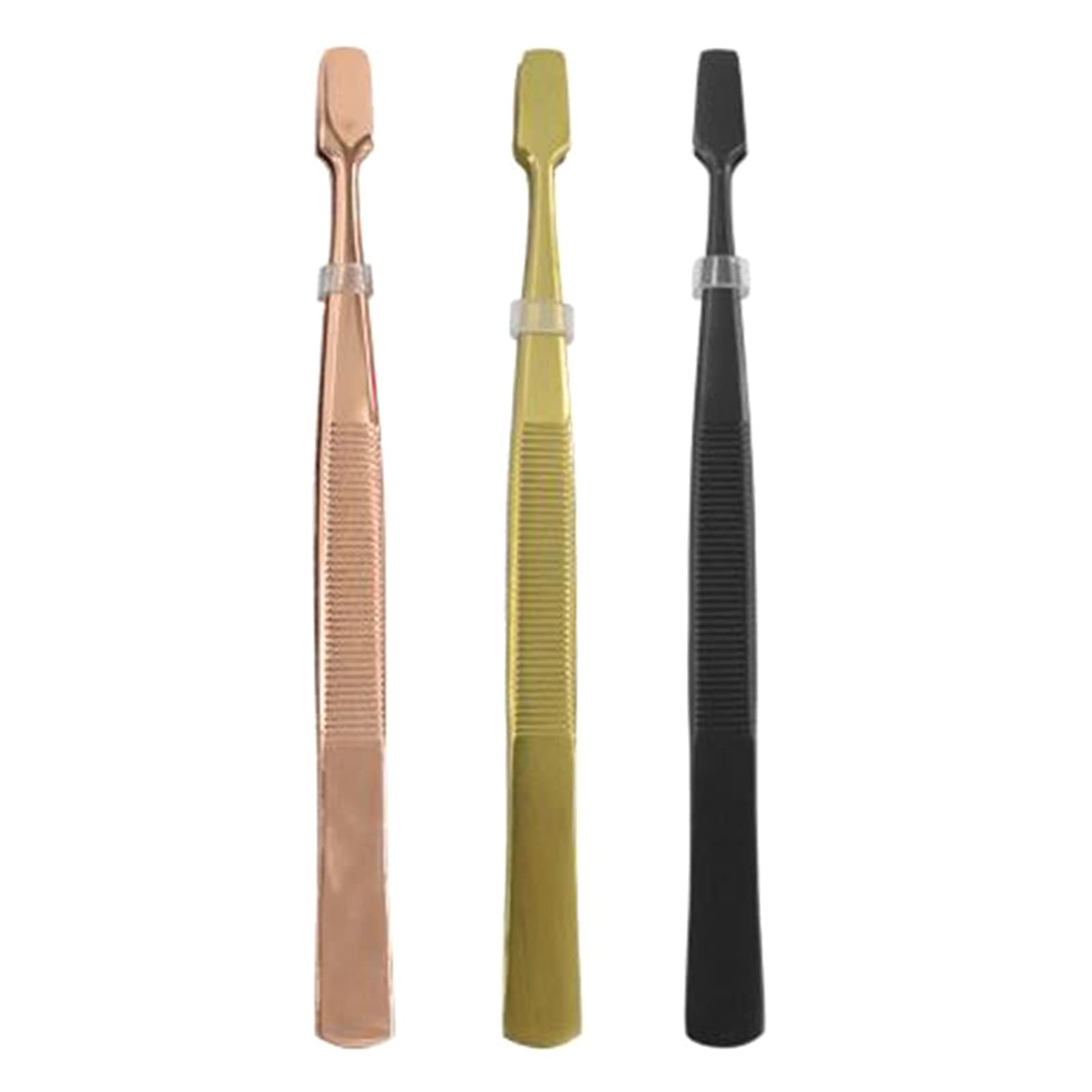Professional Eyebrow Tweezers - Slant & Flat Tip for Precise Hair Removal, False Eyelash Application & Eyelid Sticker Placement - Perfect for Eyebrow Shaping, Makeup & Beauty Routine