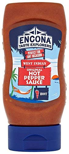 Encona Original West Indian Hot Pepper Sauce - 285ml Squeeze Bottle (Pack of 6) | Spicy Caribbean Condiment for Grilling, Cooking & Marinades