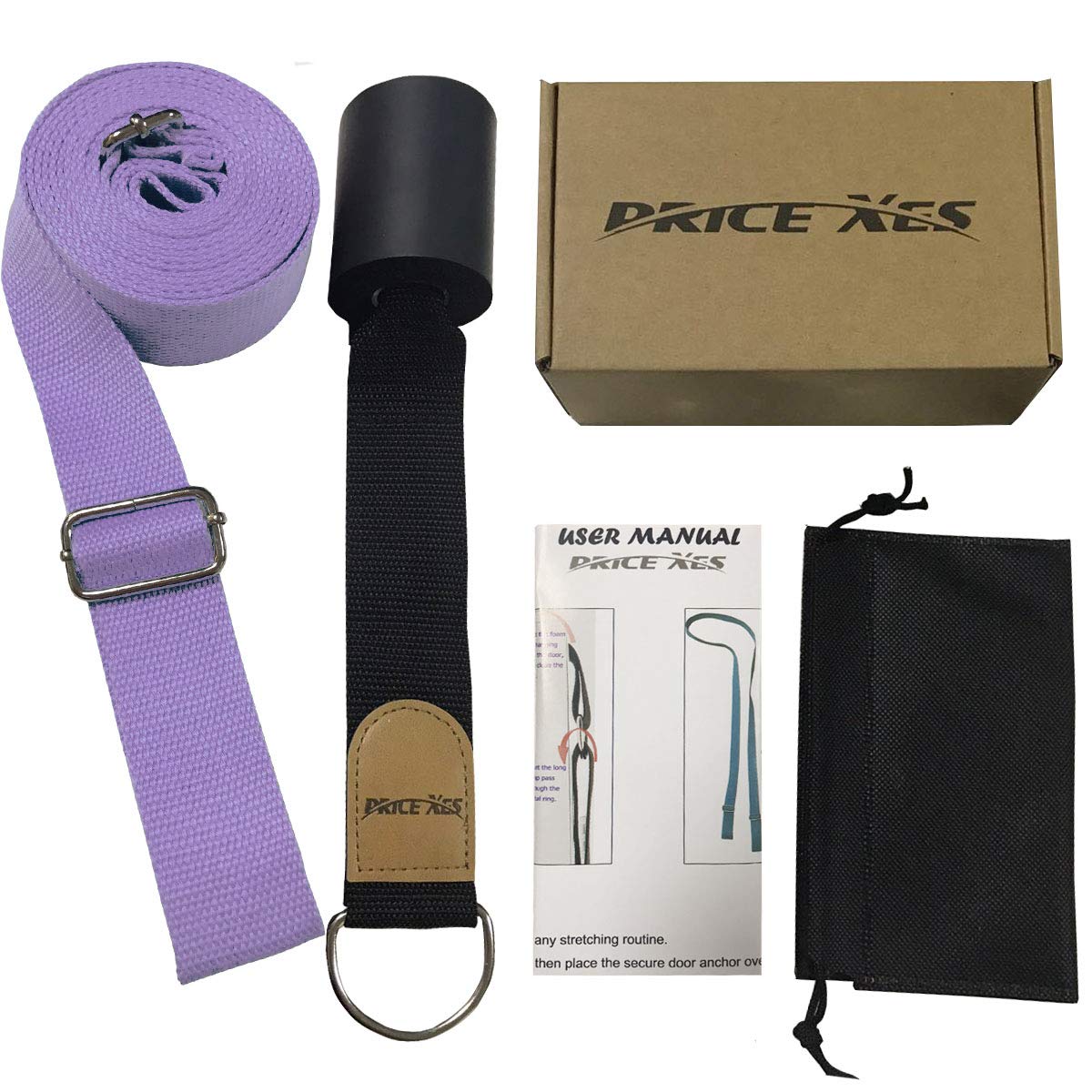 Leg Stretching Band for Flexibility - Adjustable Door Stretch Strap for Ballet, Dance & Gymnastics - Home Exercise Equipment for Leg Stretching & Splits Training - Perfect for Yoga, Pilates, and Dance Studio Workouts