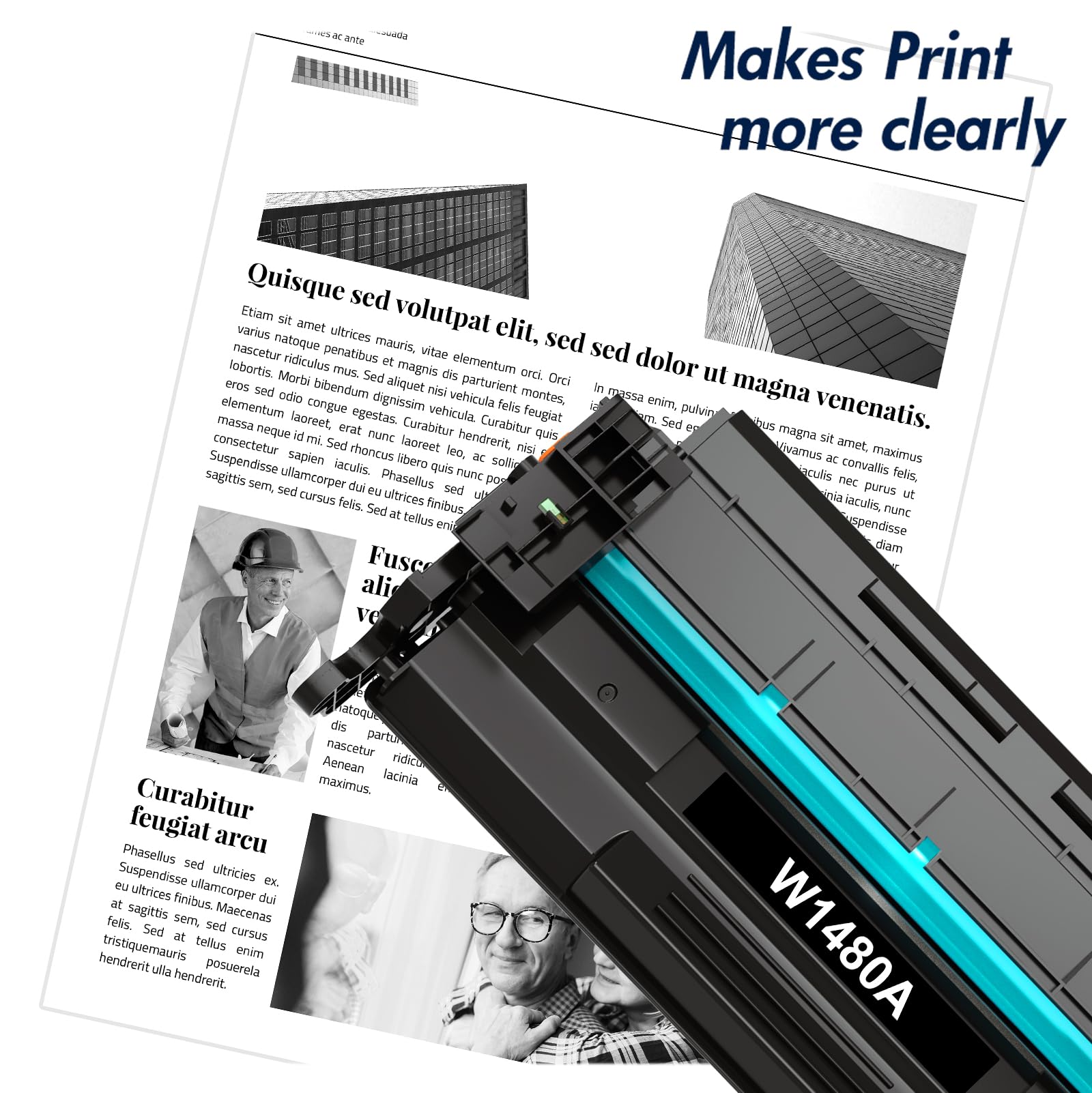 HP 148A 148X Compatible Toner Cartridge Black 2-Pack with Chip - Works with HP LaserJet Pro 4001dw 4001dn 4001n MFP 4101fdw 4101fdn Printers | Ideal for Office Printing, High-Volume Documents & Professional Use