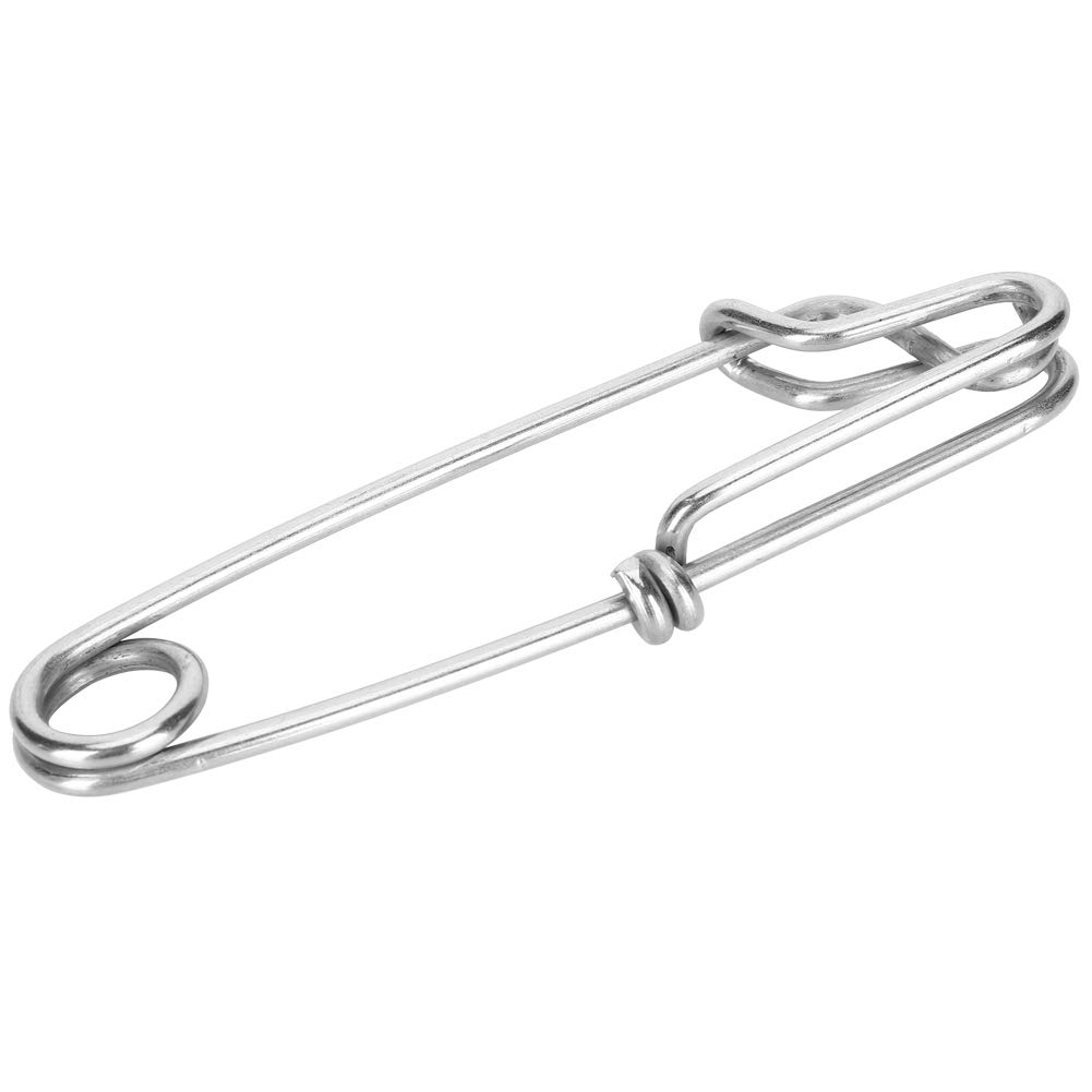 6 Pack Stainless Steel Tuna Clips - Easy On/Off for Fishing & Boating