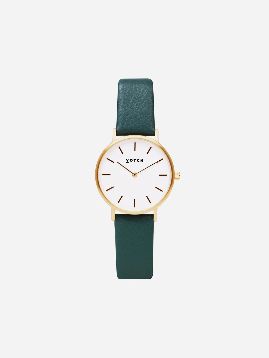 Elegant Petite Watch with Gold & White Dial | Juniper Vegan Leather Strap | Perfect for Women's Fashion, Office Wear & Special Occasions