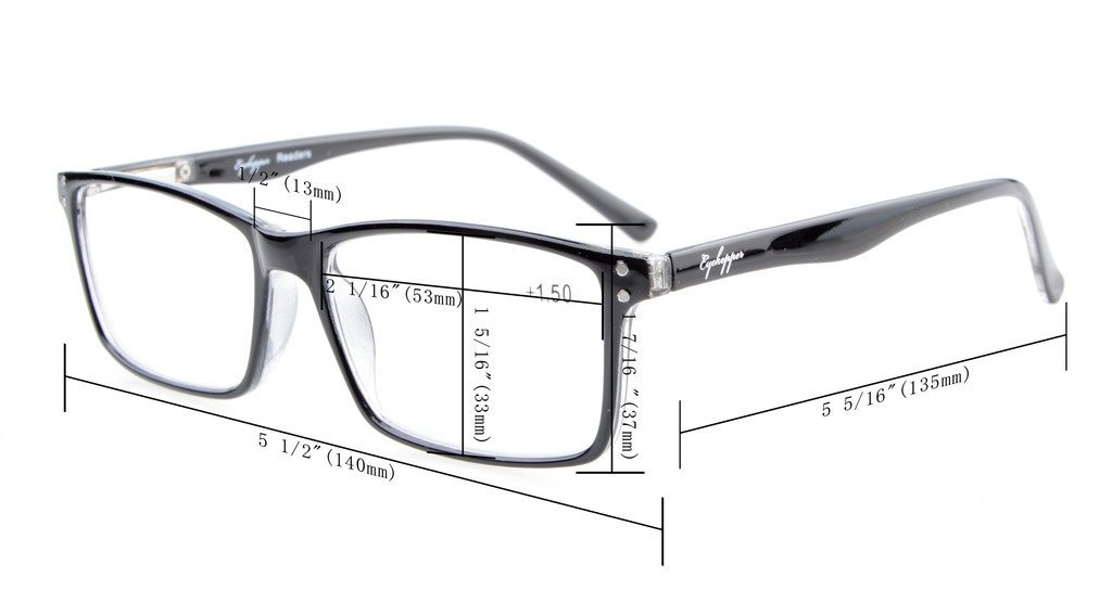 Eyekepper Stylish Computer Reading Glasses with Spring Hinges - Tortoiseshell Frame +1.75 Magnification for Screen Time & Office Work