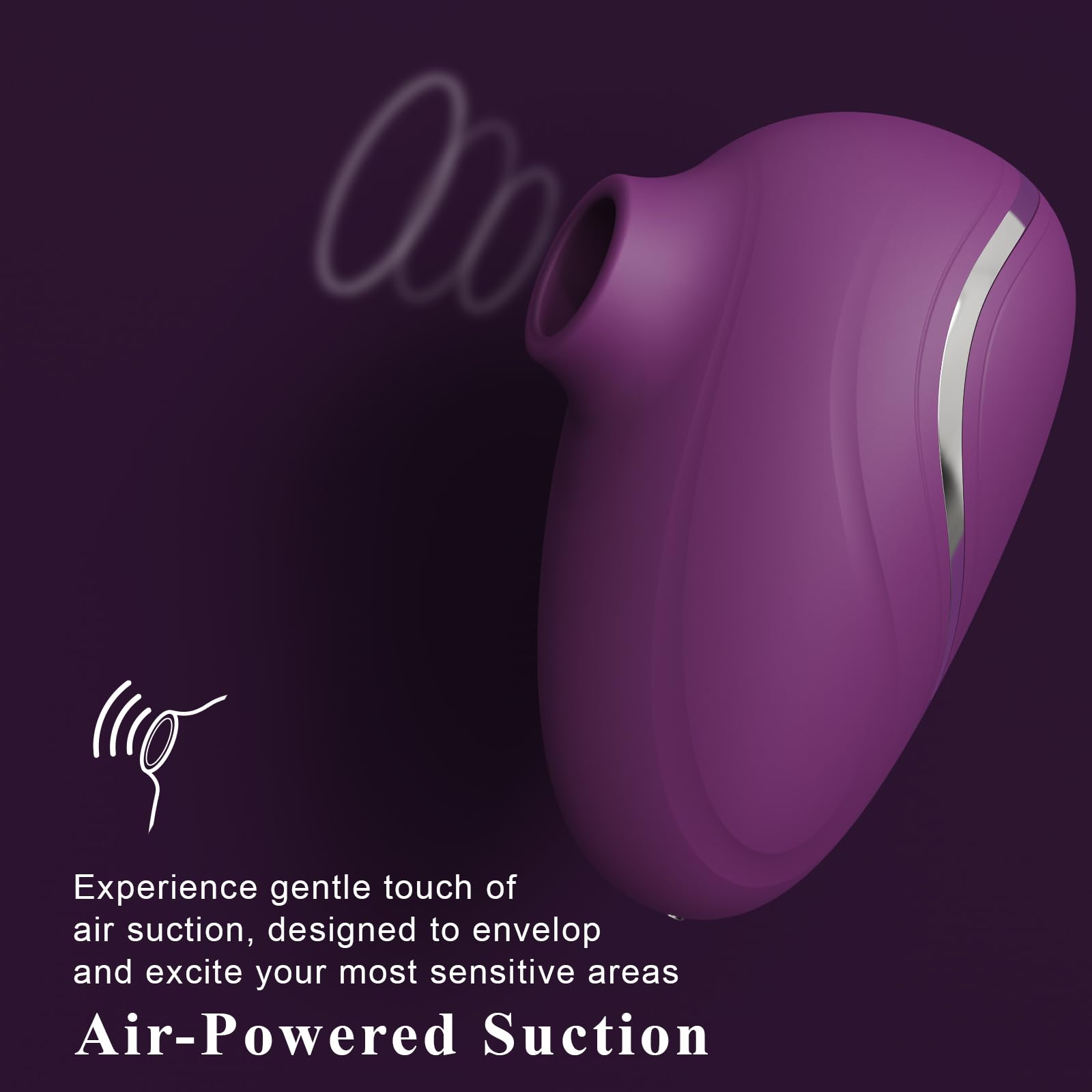 Rose Clitoral Suction Vibrator for Women - 6 Powerful Modes, Mini Sex Toy for Couples with Wide Opening Sucker, Lavender Adult Pleasure Stimulator | Perfect for Solo Play & Intimate Couples Moments