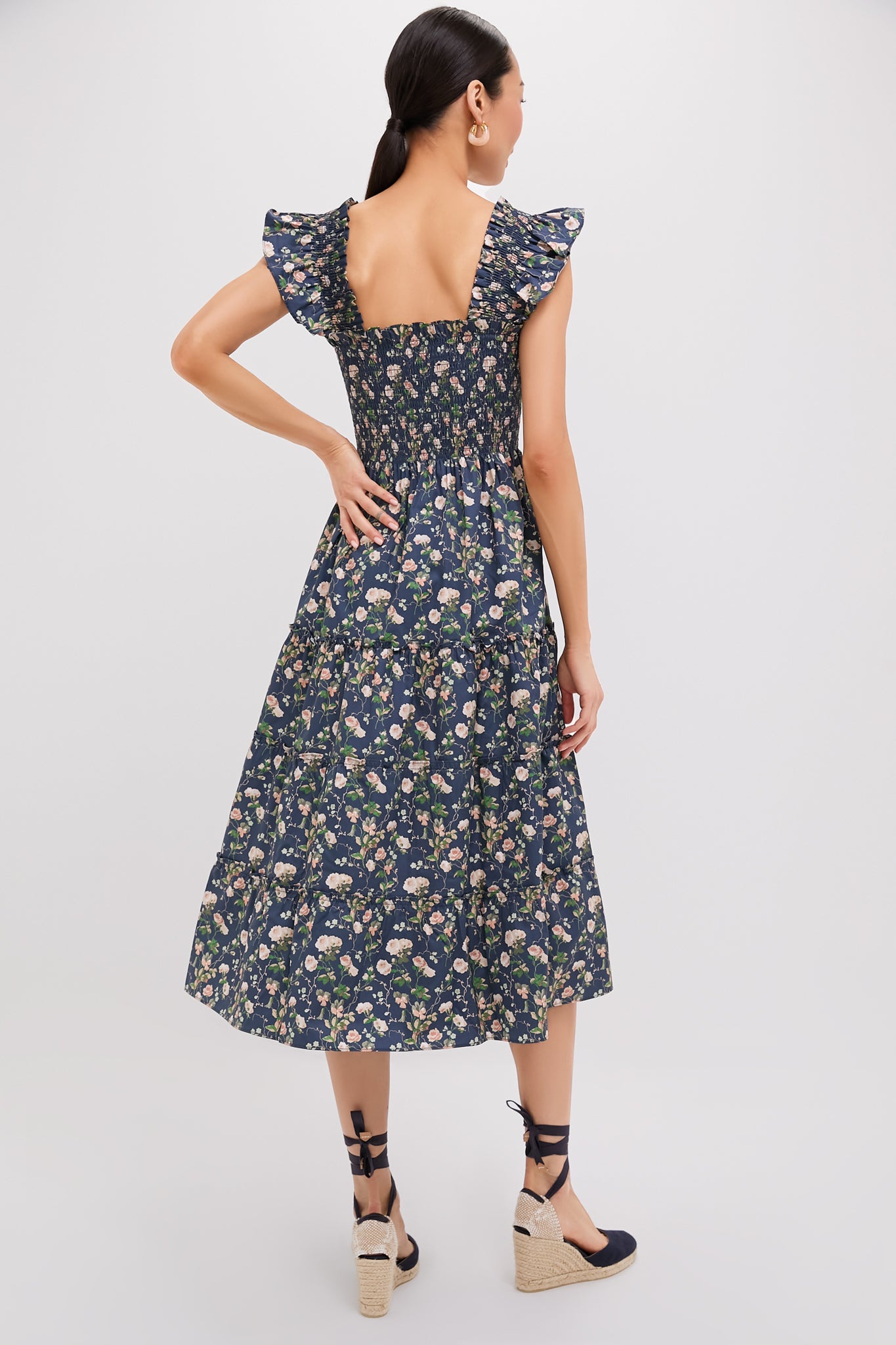 Bluebonnet Navy Ellie Nap Dress - Flowy Midi Dress for Women | Comfortable & Stylish Summer Dress for Casual Wear, Brunch, Beach, and Vacation
