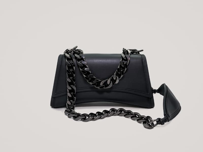 Vegan Cactus Leather Crossbody Bag for Women | Eco-Friendly Matte Black Purse | Perfect for Everyday Use, Travel & Casual Outings