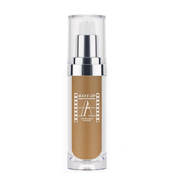 Make Up Atelier Longwear Foundation - Full Coverage, Oil-Free, 24-Hour Wear for Dark Skin Tones | Perfect for Professional Makeup & Photography
