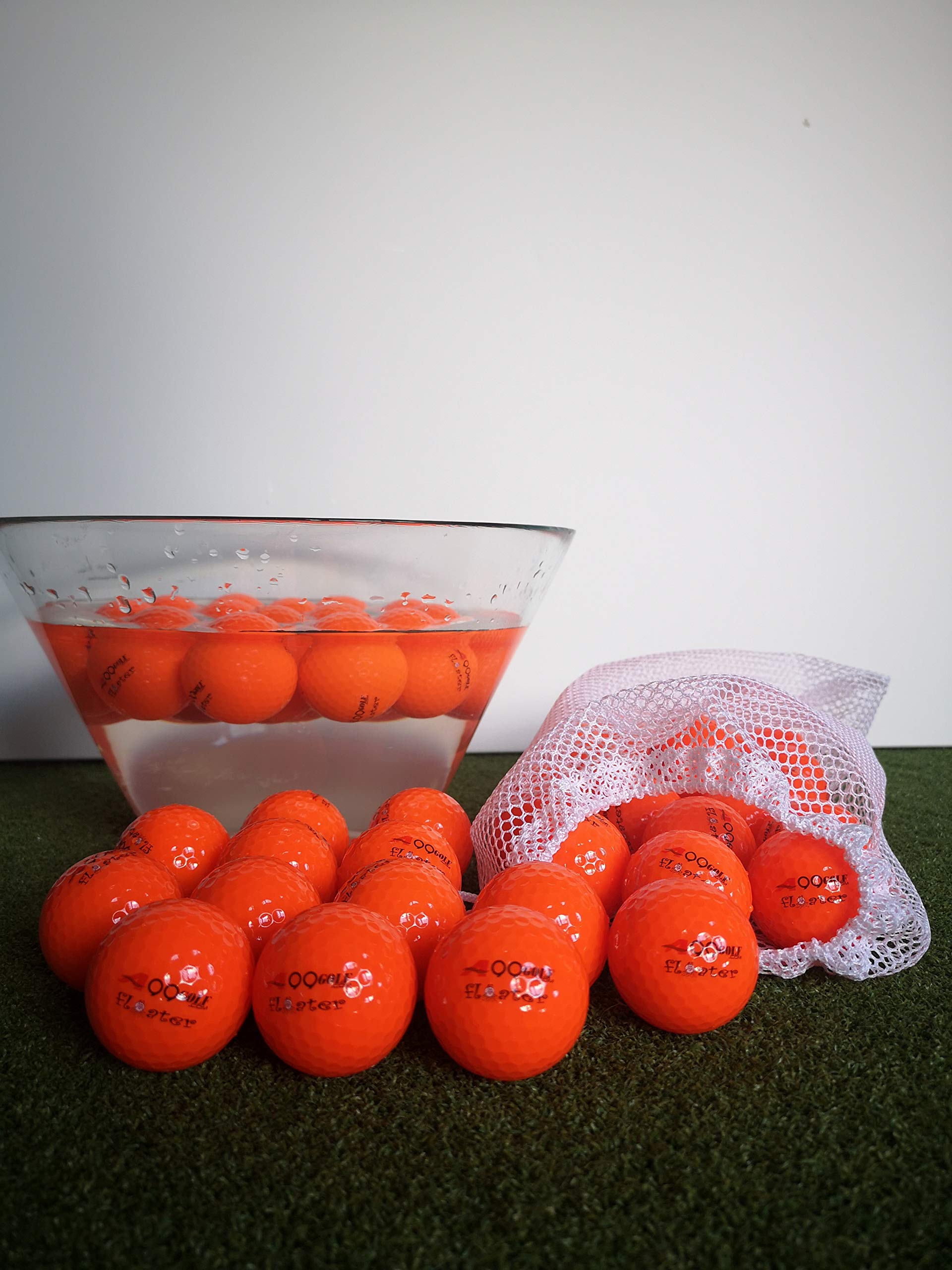 48-Piece A99Golf Floating Practice Balls - Orange Water Golf Training Aid for Pool, Pond & Driving Range - Includes Convenient Carry Bag - Perfect for Golf Practice, Water Games & Outdoor Fun