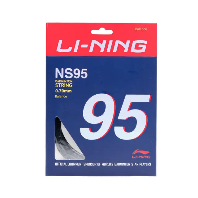 Li Ning NS95 Badminton Racket String - High Performance Nylon Badminton String for Durability & Control - Perfect for Competitive Play & Training Sessions