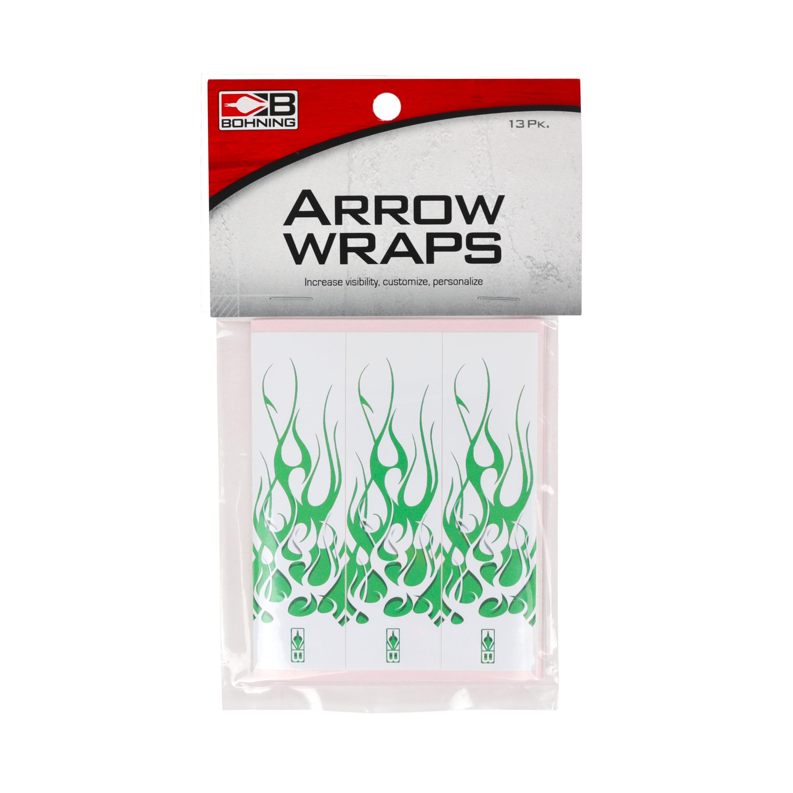 Bohning HD Arrow Wrap - Pack of 12 | High Visibility Reflective Arrow Wraps for Archery & Bowhunting | Perfect for Target Practice and Hunting Accessories