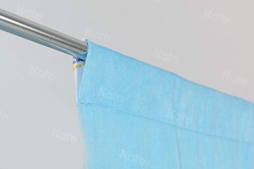 10-12ft Light Blue Backdrop for Portrait & Headshot Photography - Studio & Photo Booth Use