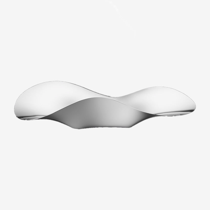 Georg Jensen Indulgence Oyster Tray - Polished Stainless Steel Serving Platter for Seafood, Appetizers & Elegant Entertaining