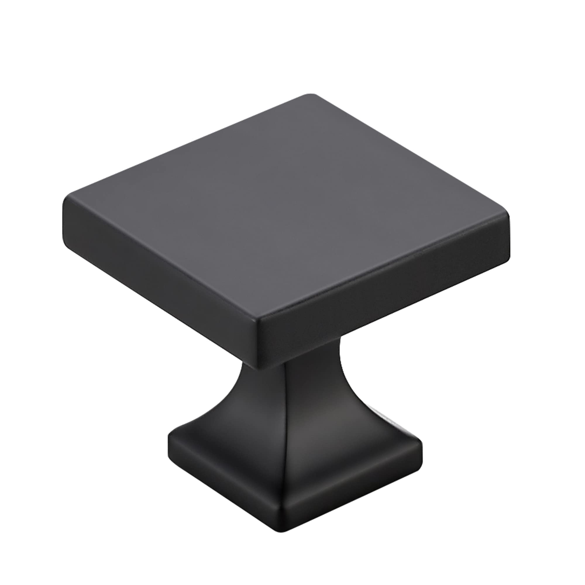 15 Pack Matte Black Square Cabinet Knobs - Home Expert Kitchen & Dresser Drawer Pulls - Durable Hardware for Cabinets, Wardrobes & Furniture (Ideal for Modern Kitchen & Bathroom Renovation)