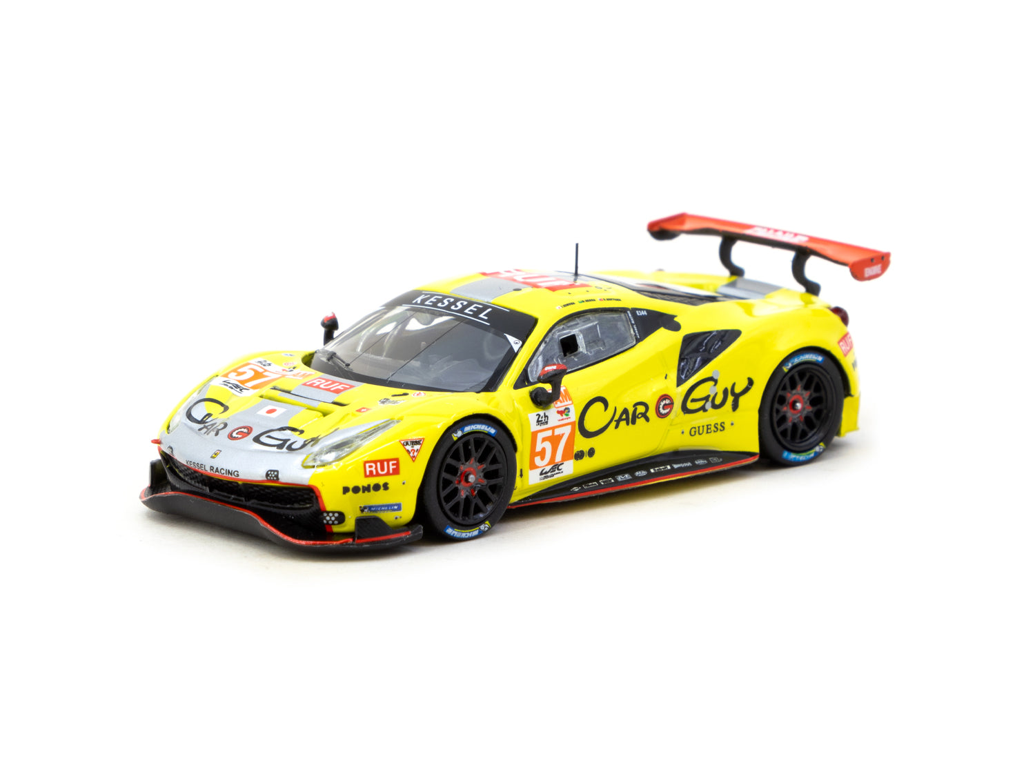 Tarmac Works 1/64 Scale Ferrari 488 GTE Le Mans 24 Hours 2023 #57 Diecast Model Car - Perfect for Collectors, Racing Fans & Display Cases
