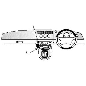 Jaguar XK8 (1997-2004) No-Drill Angled Dash Mount - ClicOn Universal Phone Holder for Easy Navigation & Hands-Free Driving