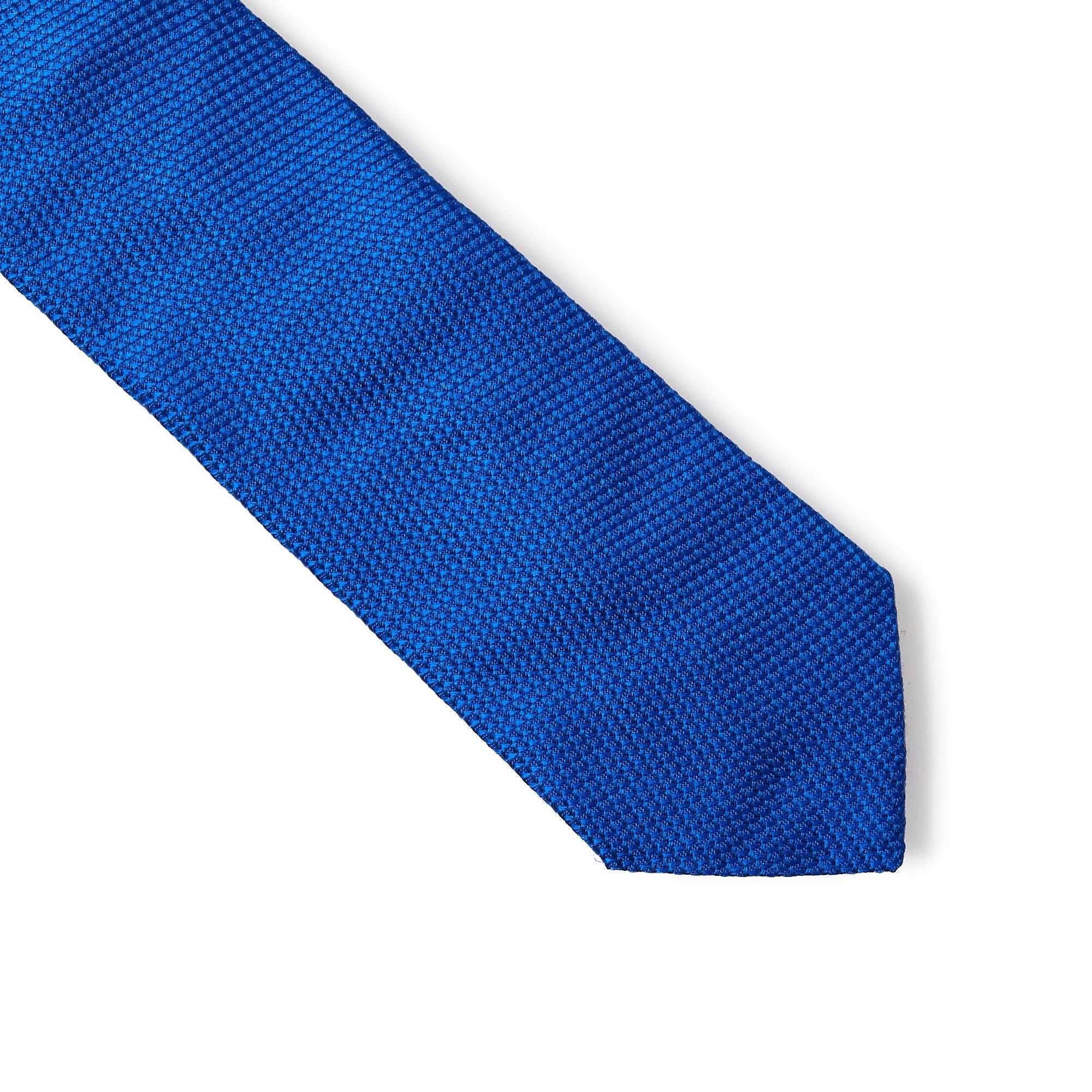 Henry Sartorial 3-Fold Silk Platinum Tie in Blue - Premium Men's Necktie for Business, Weddings & Formal Events