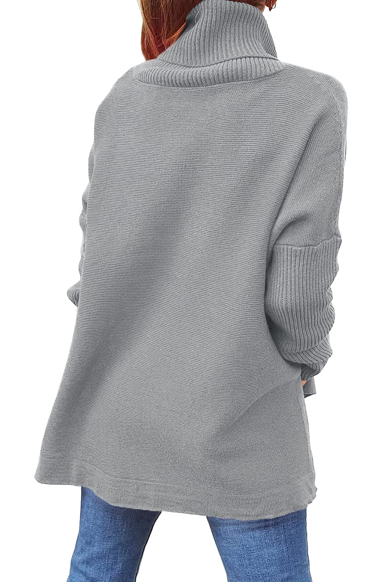 EFAN Women's Oversized Turtleneck Sweater - Soft Long Sleeve Pullover Winter Tunic Top for Fall & Winter 2025 - Cozy Casual Outfit for Work, Travel and Holiday Gatherings